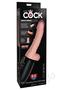 King Cock Plus Thrusting Cock With Balls 6.5in - Vanilla
